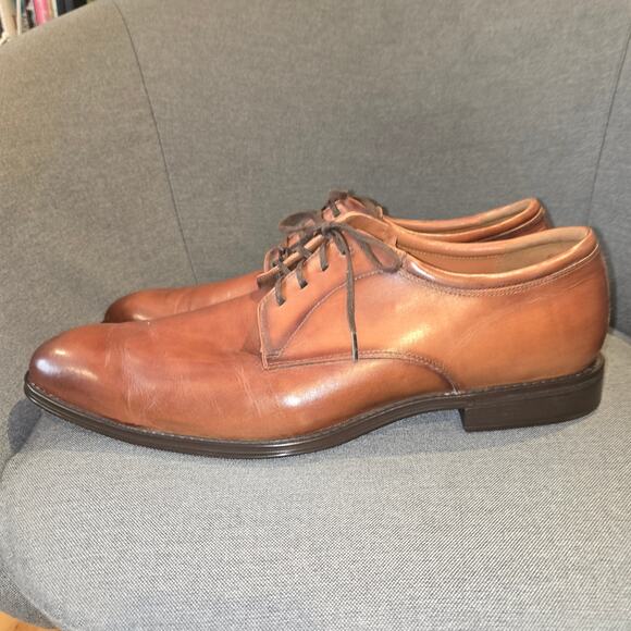 Florsheim Plain Oxford cognac brown sz 13M - Picture 6 of 9